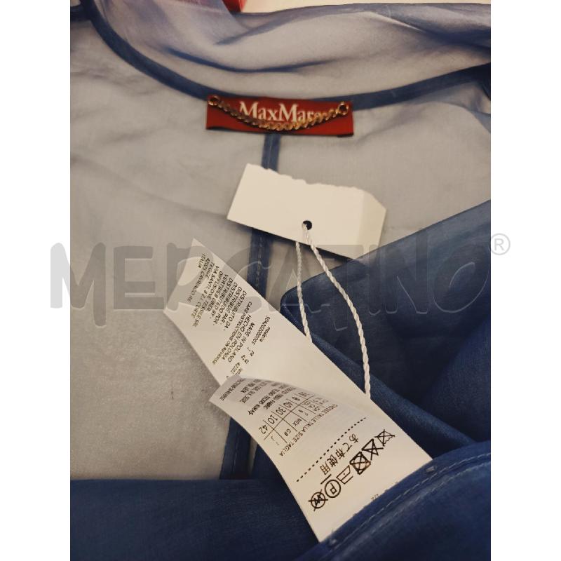 COPRI SPALLA MAX MARA BLU 100% SETA | Mercatino dell'Usato Roma rebibbia 4