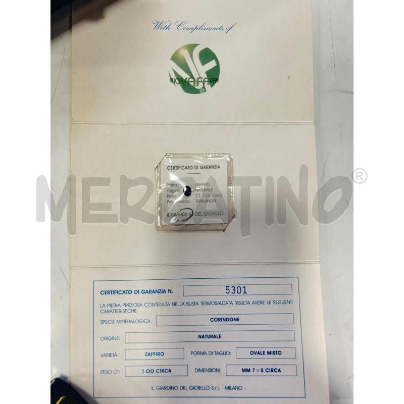 CORINDONE NATURALE ZAFFIRO OVALE MISTO 1 CARATO | Mercatino dell'Usato Roma rebibbia 1