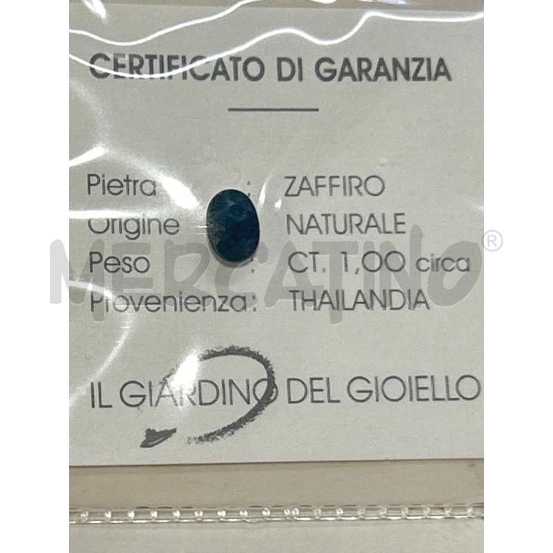 CORINDONE NATURALE ZAFFIRO OVALE MISTO 1 CARATO | Mercatino dell'Usato Roma rebibbia 2