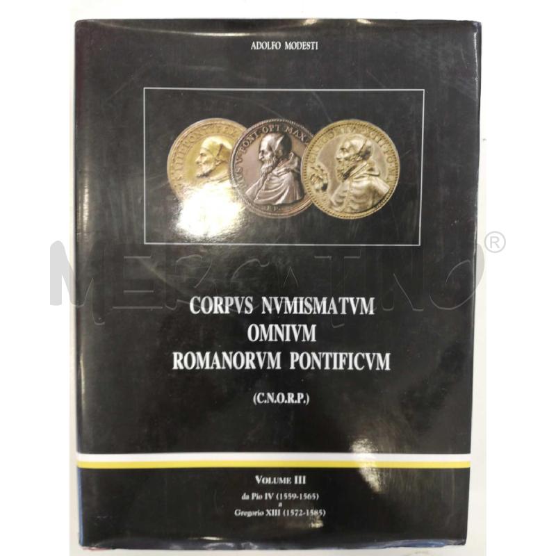 CORPVS NVMISMATVM OMNIVM ROMANORVM PONTIFICVM VOL III | Mercatino dell'Usato Roma rebibbia 1