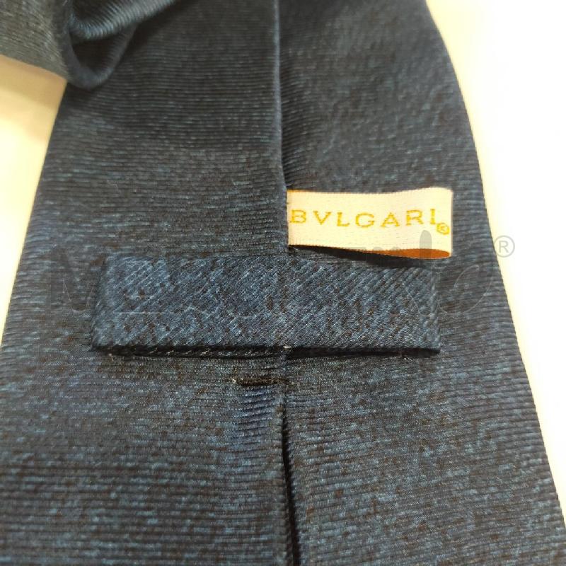 CRAVATTA BULGARI COLOR PETROLIO | Mercatino dell'Usato Roma rebibbia 3