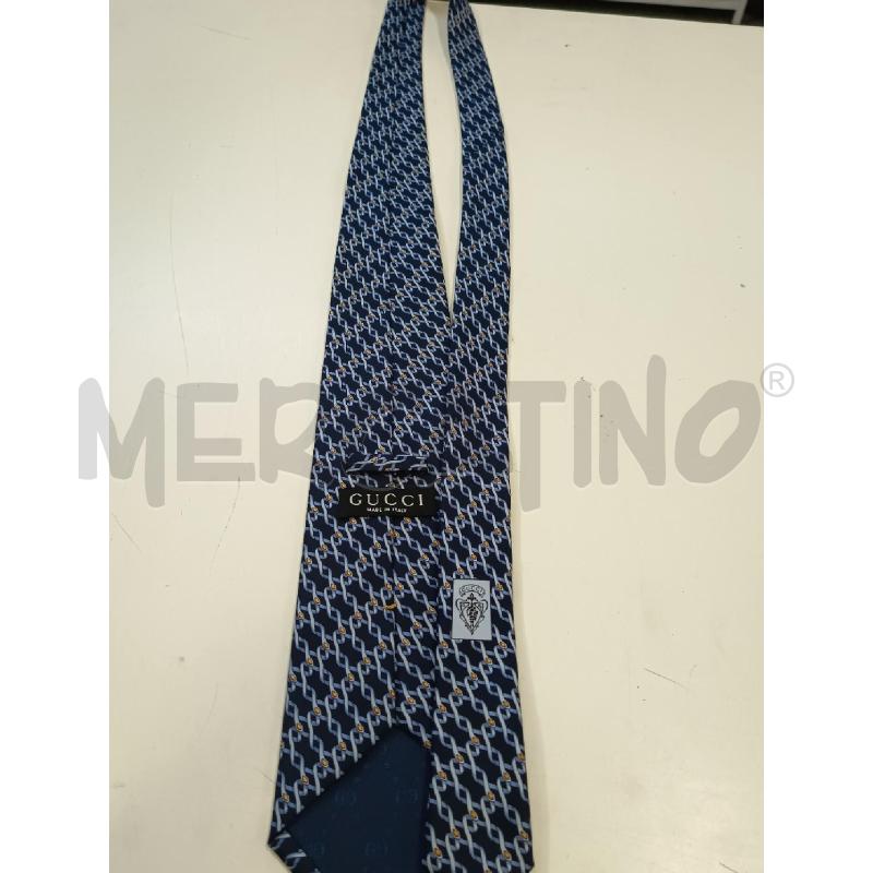 CRAVATTA GUCCI BLU DEC SPIRALI | Mercatino dell'Usato Roma rebibbia 2