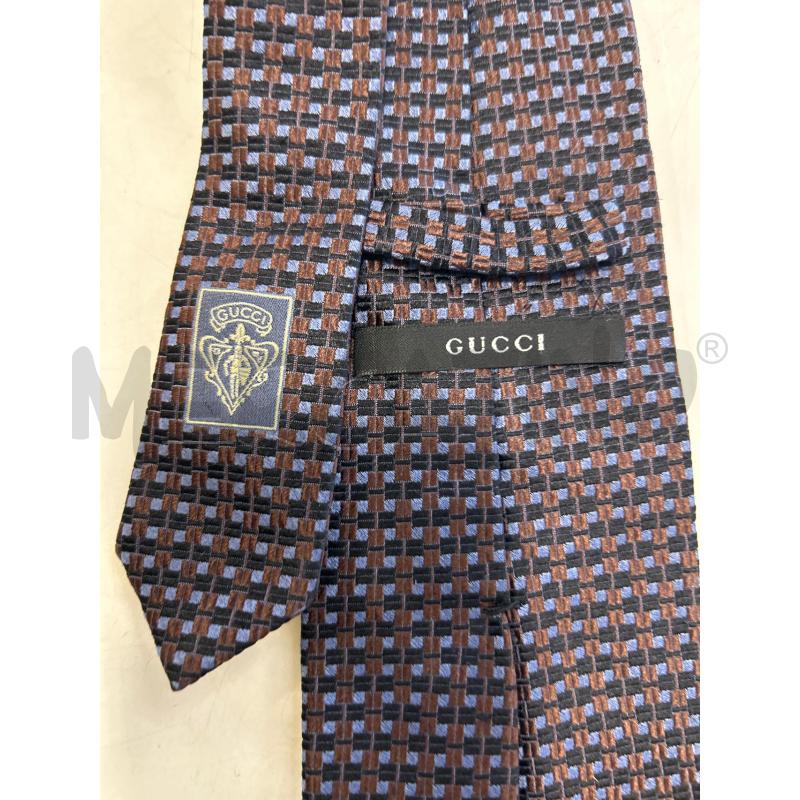 CRAVATTA GUCCI QUADRATINI BLU CANGIANTE | Mercatino dell'Usato Roma rebibbia 2