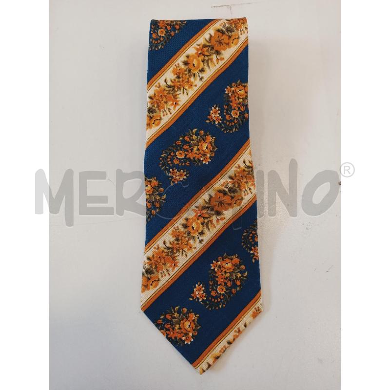 CRAVATTA KENZO FIORI OCRA/BLU  | Mercatino dell'Usato Roma rebibbia 1