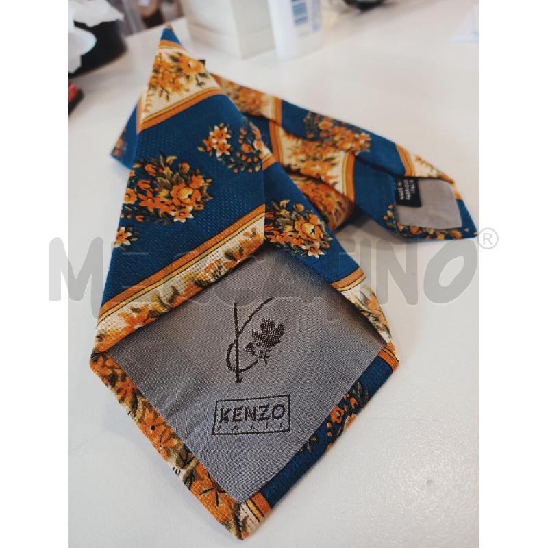CRAVATTA KENZO FIORI OCRA/BLU  | Mercatino dell'Usato Roma rebibbia 2