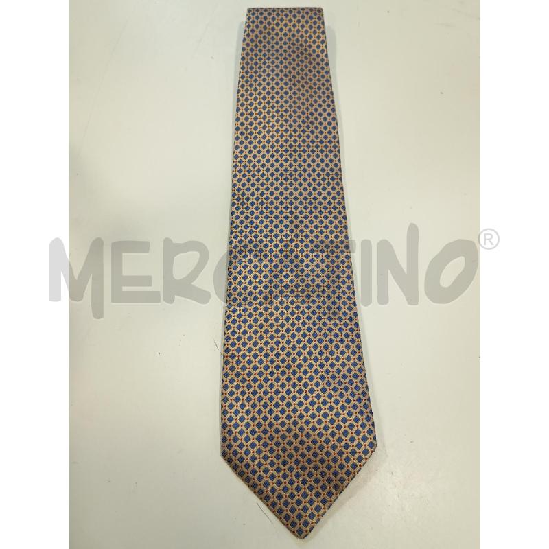 CRAVATTA LAMBORGHINI BEIGE BLU ROMBI | Mercatino dell'Usato Roma rebibbia 1