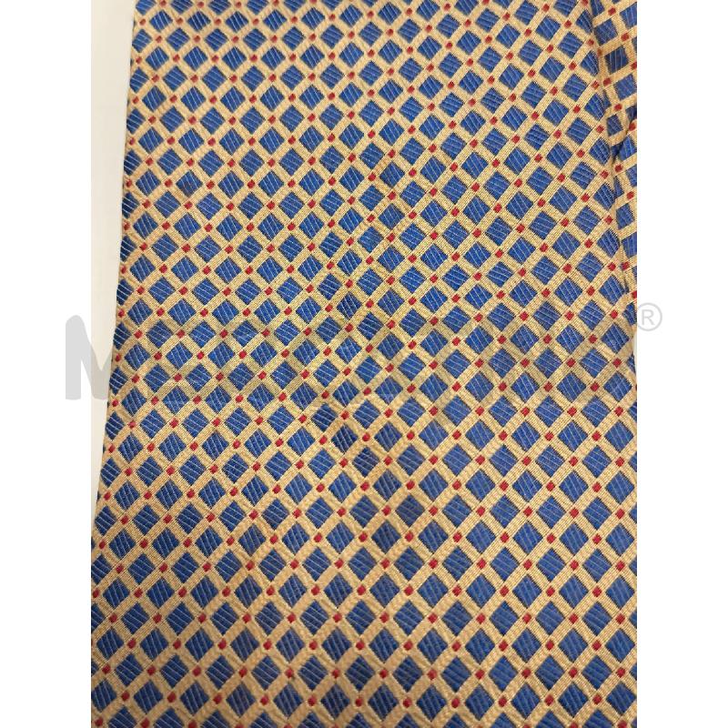 CRAVATTA LAMBORGHINI BEIGE BLU ROMBI | Mercatino dell'Usato Roma rebibbia 3