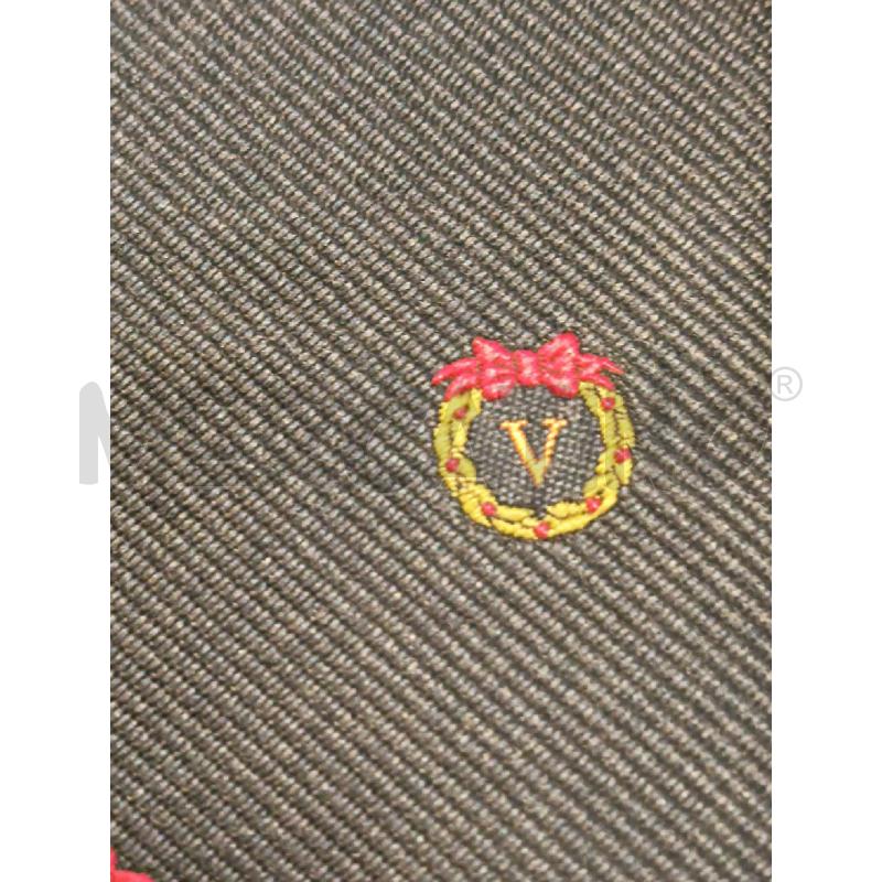 CRAVATTA VALENTINO BLU SCURO LOGO GHIRLANDA | Mercatino dell'Usato Roma rebibbia 3