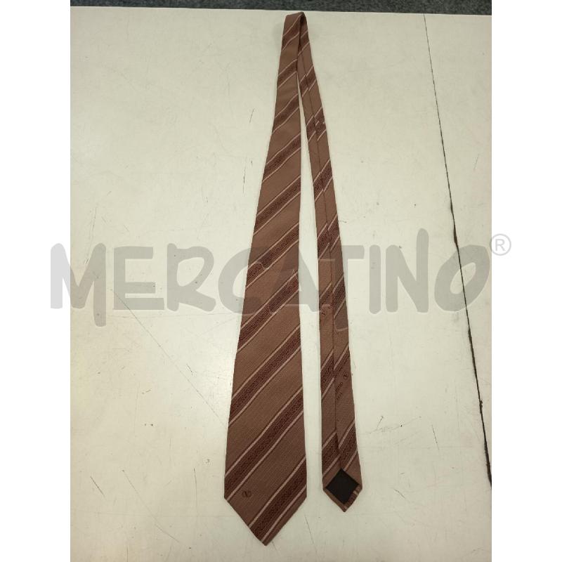 CRAVATTA VALENTINO CRAVATTE SETA  100% SETA MARRONE | Mercatino dell'Usato Roma rebibbia 1