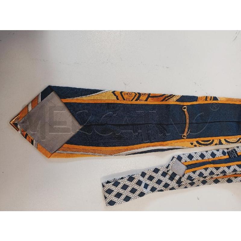 CRAVATTA VITALIANO PANCALDI OCRA/BLU  | Mercatino dell'Usato Roma rebibbia 2