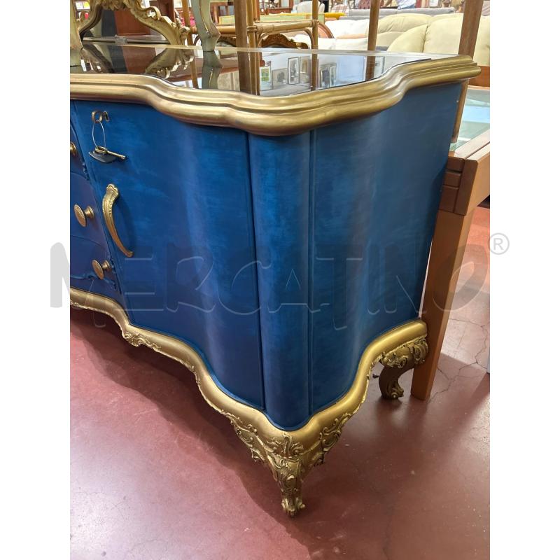 CREDENZA DORATA BLU 2A 3C | Mercatino dell'Usato Roma rebibbia 2