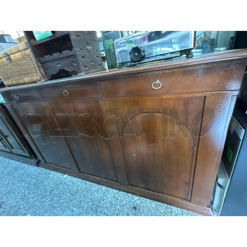 CREDENZA NOCE GRANDE 3 ANTE 3 CASS. | Mercatino dell'Usato Roma rebibbia 1