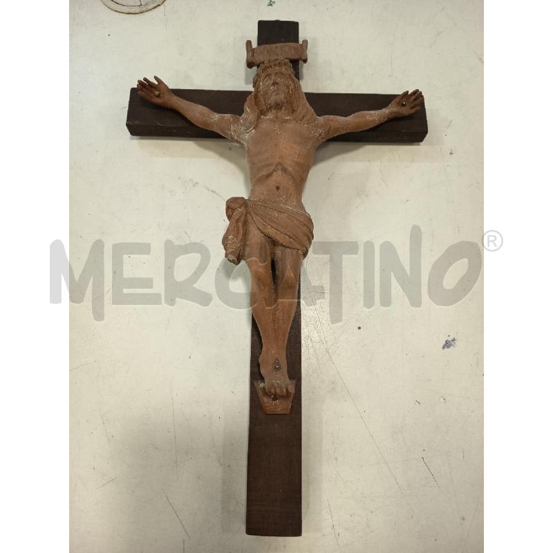 CROCIFISSO LEGNO CRISTO LEGNO | Mercatino dell'Usato Roma rebibbia 1