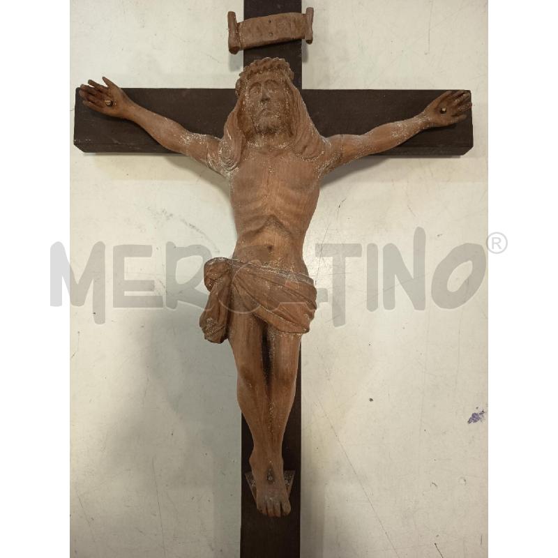 CROCIFISSO LEGNO CRISTO LEGNO | Mercatino dell'Usato Roma rebibbia 2