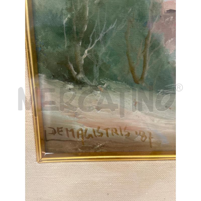 DIPINTO CASA NEL BOSCO FIRMA DE MAGISTRIS | Mercatino dell'Usato Roma rebibbia 3