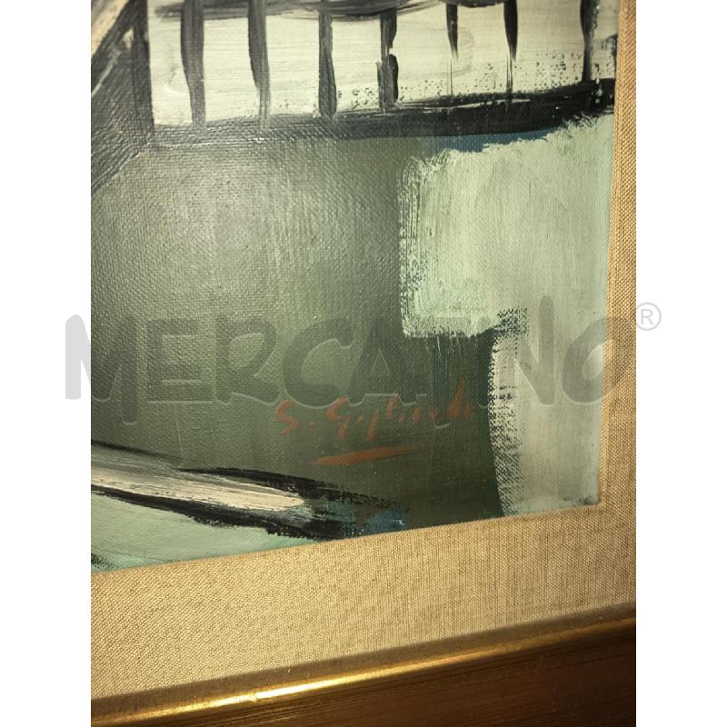 DIPINTO CASE BLU FIRMA S. GAGLIARDI C/DOR  | Mercatino dell'Usato Roma rebibbia 3