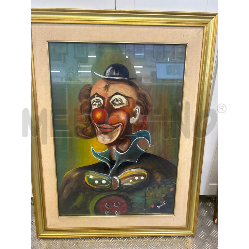 DIPINTO CLOWN FIRMA DONATI | Mercatino dell'Usato Roma rebibbia 1