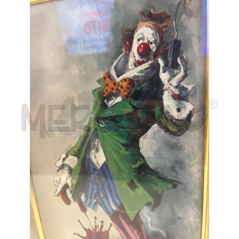 DIPINTO CLOWN VESTE VERDE | Mercatino dell'Usato Roma rebibbia 2