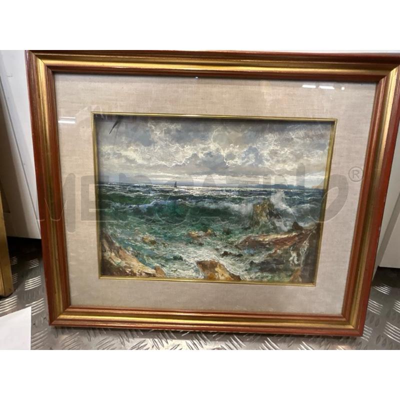 DIPINTO MARINA BRUNO DI GIULIO C DOR ROSSA 55X45 | Mercatino dell'Usato Roma rebibbia 1