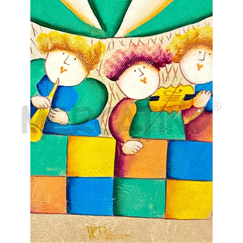 DIPINTO MONGOLFIERA FIRMA WILLIAMS BOTTINO C/LEGNO 40X50 | Mercatino dell'Usato Roma rebibbia 3