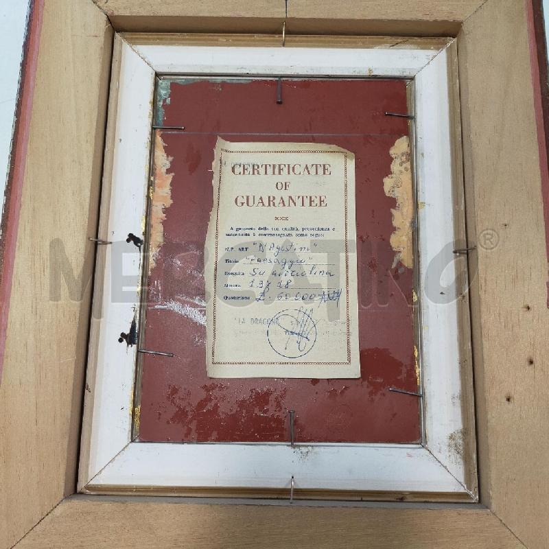 DIPINTO PICCOLO CASTELLO FIRMA D'AGOSTINO | Mercatino dell'Usato Roma rebibbia 3
