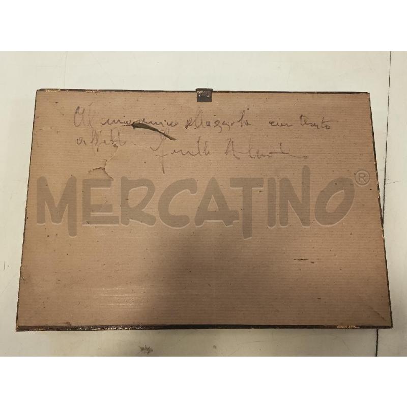 DIPINTO PICCOLO PAESAGGIO SFOCATO C DOR 28X19 | Mercatino dell'Usato Roma rebibbia 3