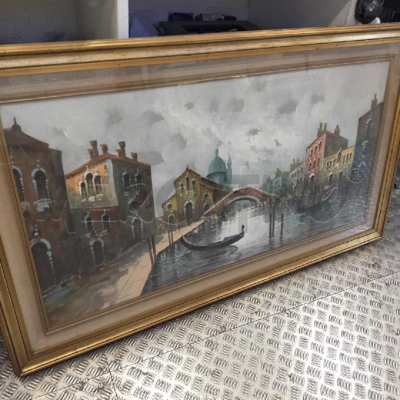 DIPINTO VENEZIA CANALE GONDOLA ANTONIO DEVITY 142X82 | Mercatino dell'Usato Roma rebibbia 1