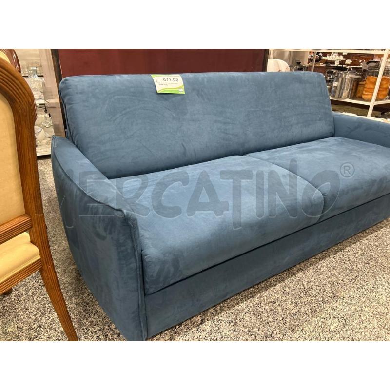 DIVANO LETTO BLU GIOTTO  | Mercatino dell'Usato Roma rebibbia 2