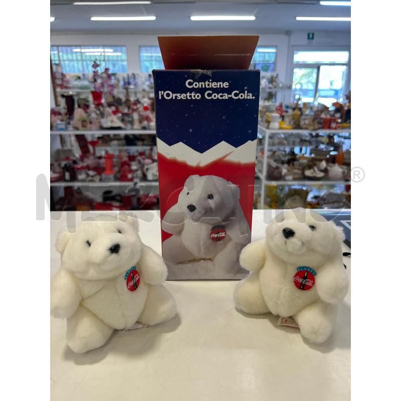 DOPPIO PELUCHES ORSETTO COCA COLA | Mercatino dell'Usato Roma rebibbia 1