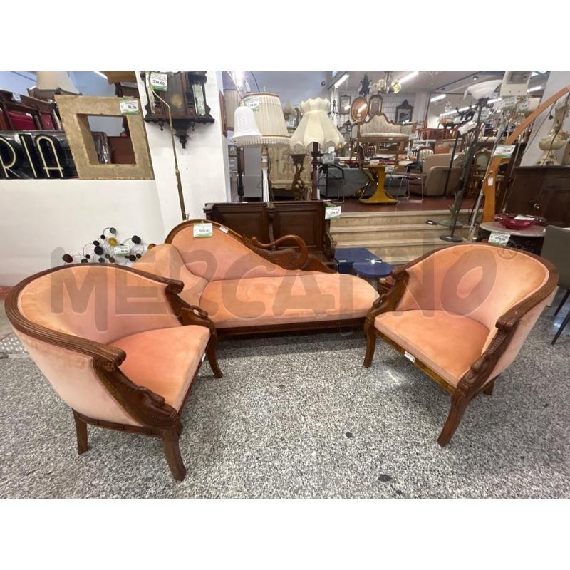 DORMEUSE+2 POLTRONE LEGNO SEDUTA ROSA DA RIV | Mercatino dell'Usato Roma rebibbia 1