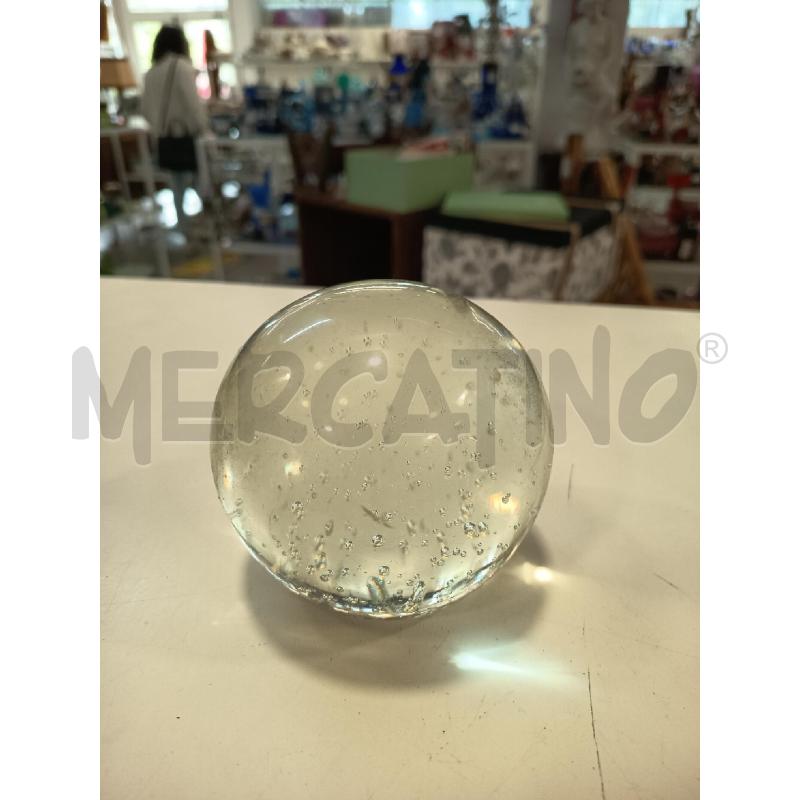 FERMA CARTE VETRO MURANO SFERA BOLLE | Mercatino dell'Usato Roma rebibbia 1