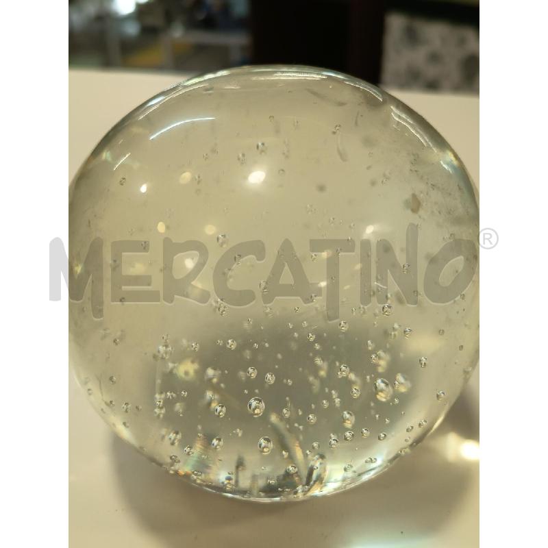 FERMA CARTE VETRO MURANO SFERA BOLLE | Mercatino dell'Usato Roma rebibbia 2