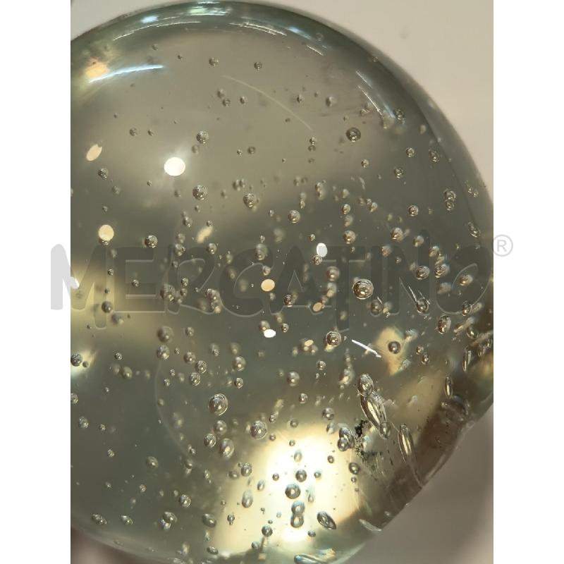 FERMA CARTE VETRO MURANO SFERA BOLLE | Mercatino dell'Usato Roma rebibbia 3