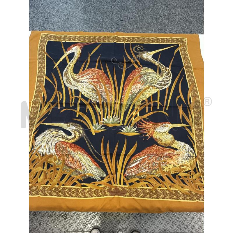 FOULARD FERRAGAMO MARRONE NERO AIRONI | Mercatino dell'Usato Roma rebibbia 1