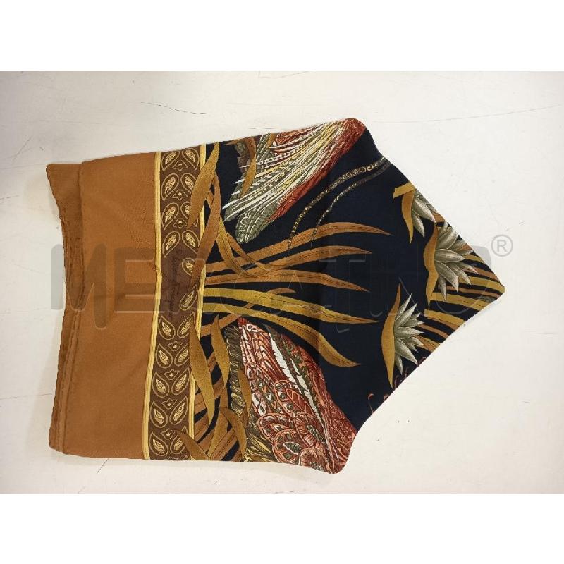 FOULARD FERRAGAMO MARRONE NERO AIRONI | Mercatino dell'Usato Roma rebibbia 3