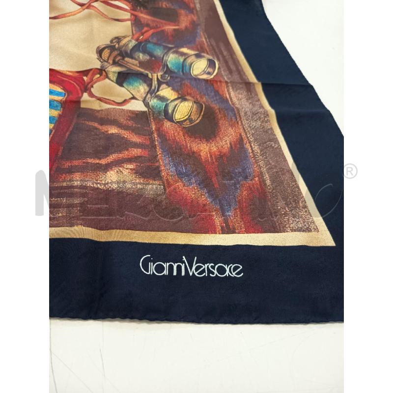 FOULARD GIANNI VERSACE STAMPA B BLU | Mercatino dell'Usato Roma rebibbia 2