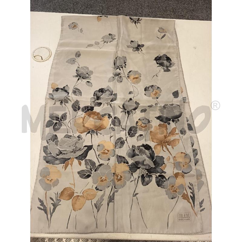 FOULARD PRIMA CLASSE GRIGIO FIORI | Mercatino dell'Usato Roma rebibbia 1