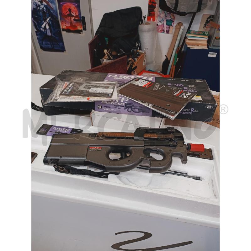 FUCILE SOFTAIR TOKYO MARUI P90 TRIPLE RAIL SILENCER AEG | Mercatino dell'Usato Roma rebibbia 3