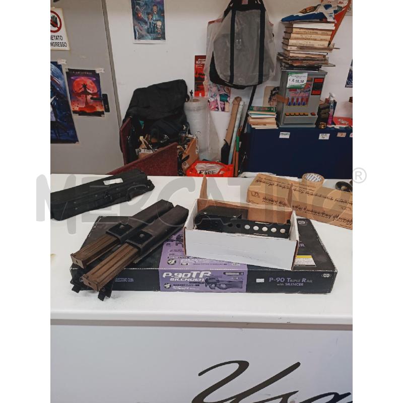 FUCILE SOFTAIR TOKYO MARUI P90 TRIPLE RAIL SILENCER AEG | Mercatino dell'Usato Roma rebibbia 4