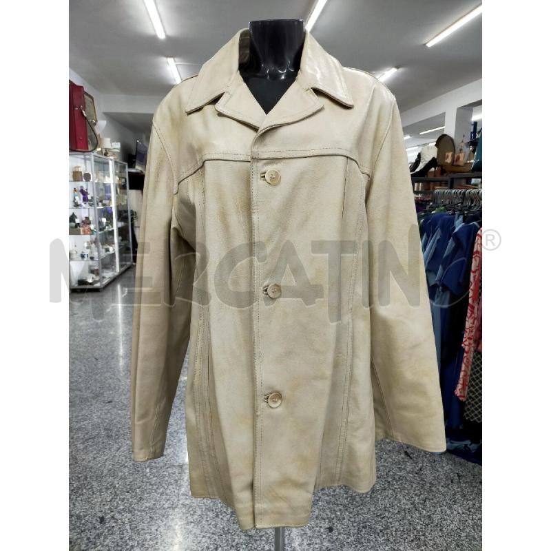 GIACCA DI PELLE UFFICIO STAMPA ROSATO/BEIGE DA RIV | Mercatino dell'Usato Roma rebibbia 1