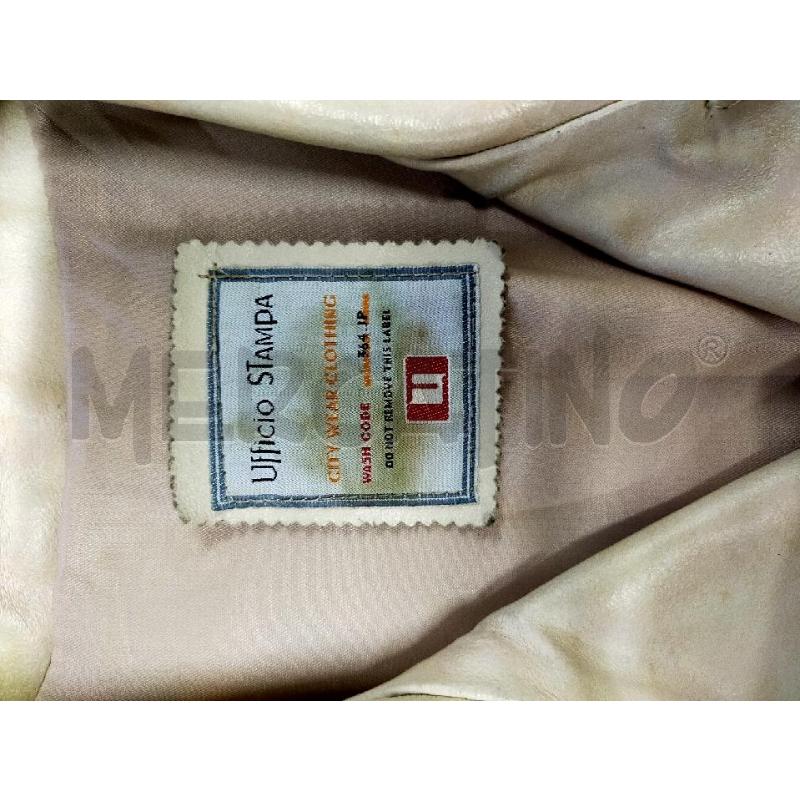 GIACCA DI PELLE UFFICIO STAMPA ROSATO/BEIGE DA RIV | Mercatino dell'Usato Roma rebibbia 4