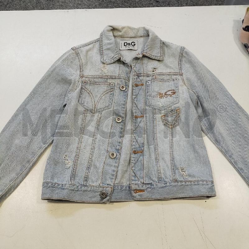 GIACCA DONNA DENIM D&G JUNIOR CHIARA CUCITURE MARRONI | Mercatino dell'Usato Roma rebibbia 1