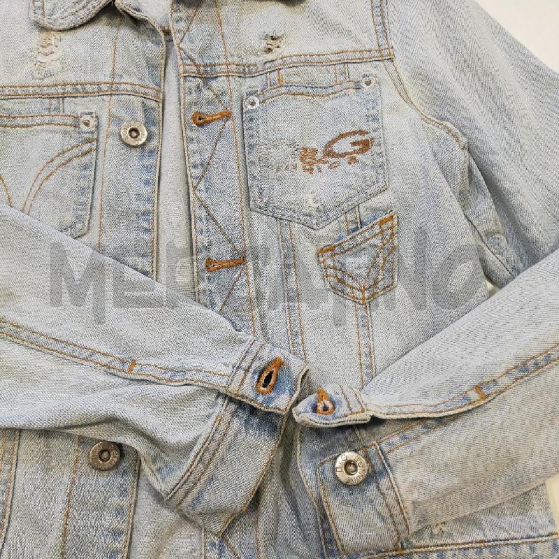 GIACCA DONNA DENIM D&G JUNIOR CHIARA CUCITURE MARRONI | Mercatino dell'Usato Roma rebibbia 2
