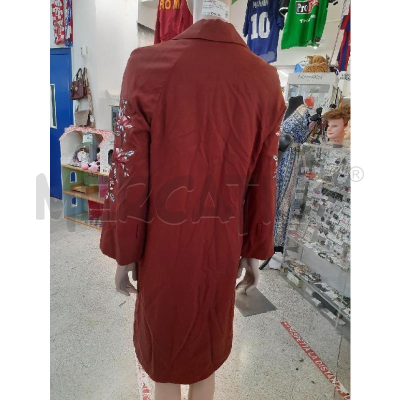 GIACCA DONNA LUNGA VERO MODA MARRONE CARTELLINATA LAVORATA | Mercatino dell'Usato Roma rebibbia 1