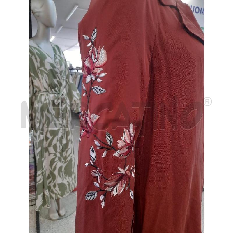 GIACCA DONNA LUNGA VERO MODA MARRONE CARTELLINATA LAVORATA | Mercatino dell'Usato Roma rebibbia 2