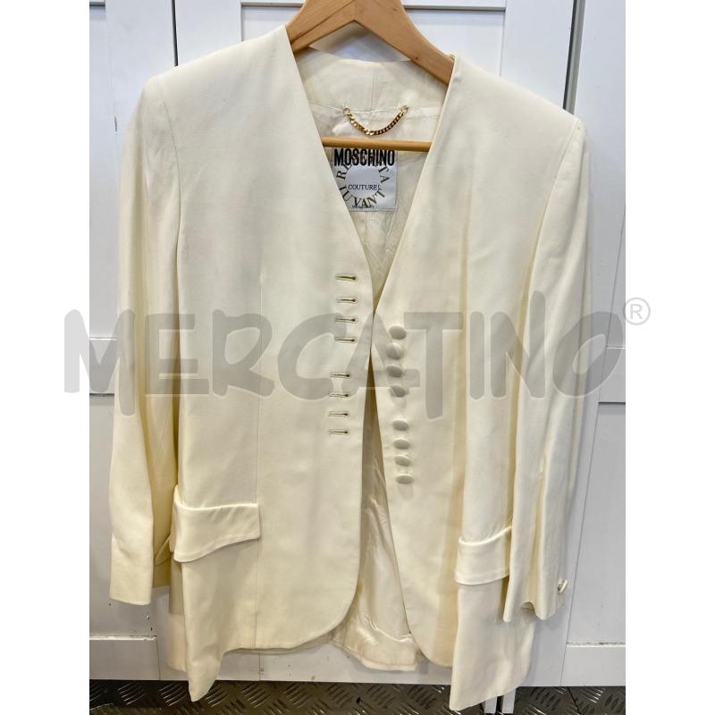 GIACCA DONNA MOSCHINO JUVANT REPETITA BEIGE  | Mercatino dell'Usato Roma rebibbia 1