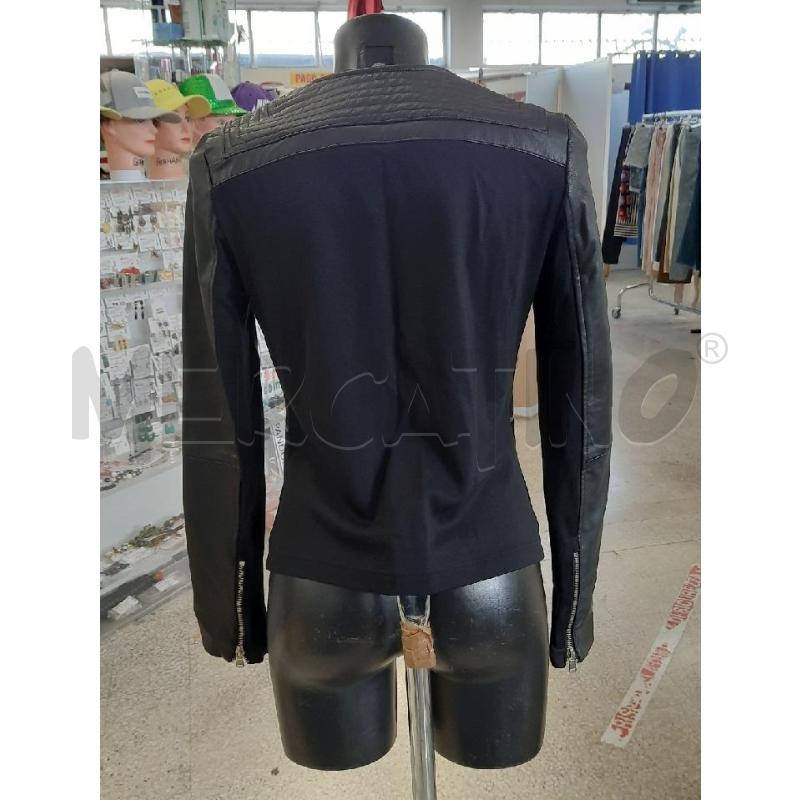 GIACCA DONNA PINKO NERA STOFFA PELLE NERA | Mercatino dell'Usato Roma rebibbia 2