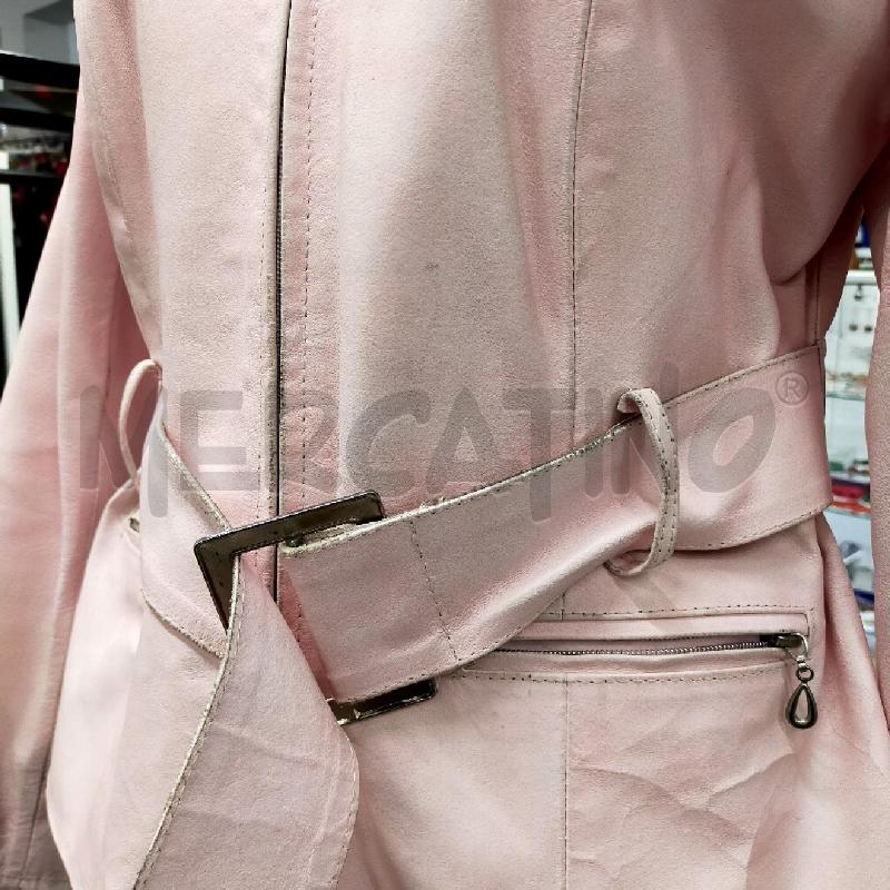 GIACCA PELLE DONNA VERA PELLE DA RIV ROSA CIPRIA+CINTURA  | Mercatino dell'Usato Roma rebibbia 3