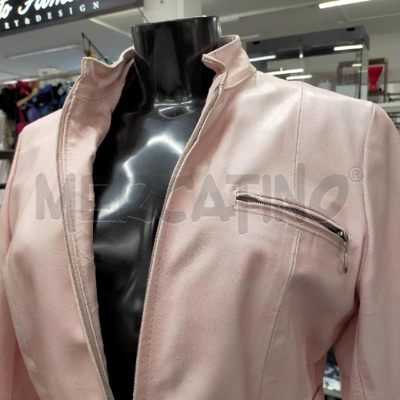 GIACCA PELLE DONNA VERA PELLE DA RIV ROSA CIPRIA+CINTURA  | Mercatino dell'Usato Roma rebibbia 4