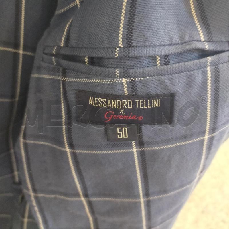 GIACCA UOMO BLU QUADRETTI BIANCHI ALESSANDRO TELLINI PER GEREMIA | Mercatino dell'Usato Roma rebibbia 2